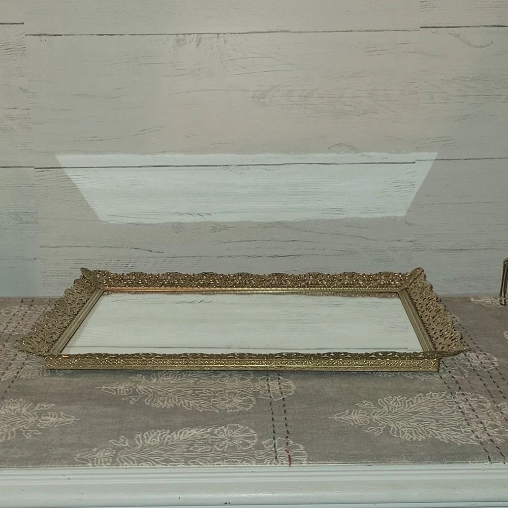 Vintage | Stunning Vanity Mirror Tray - Picture 10 of 12